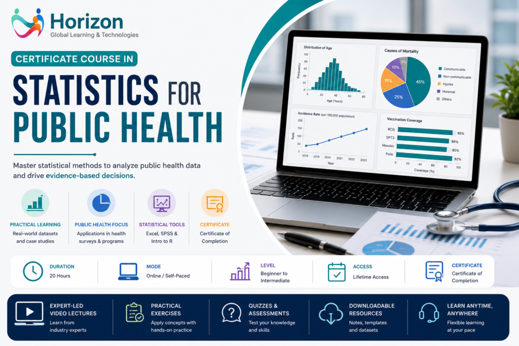 Certificate Course in Statistics for Public Health