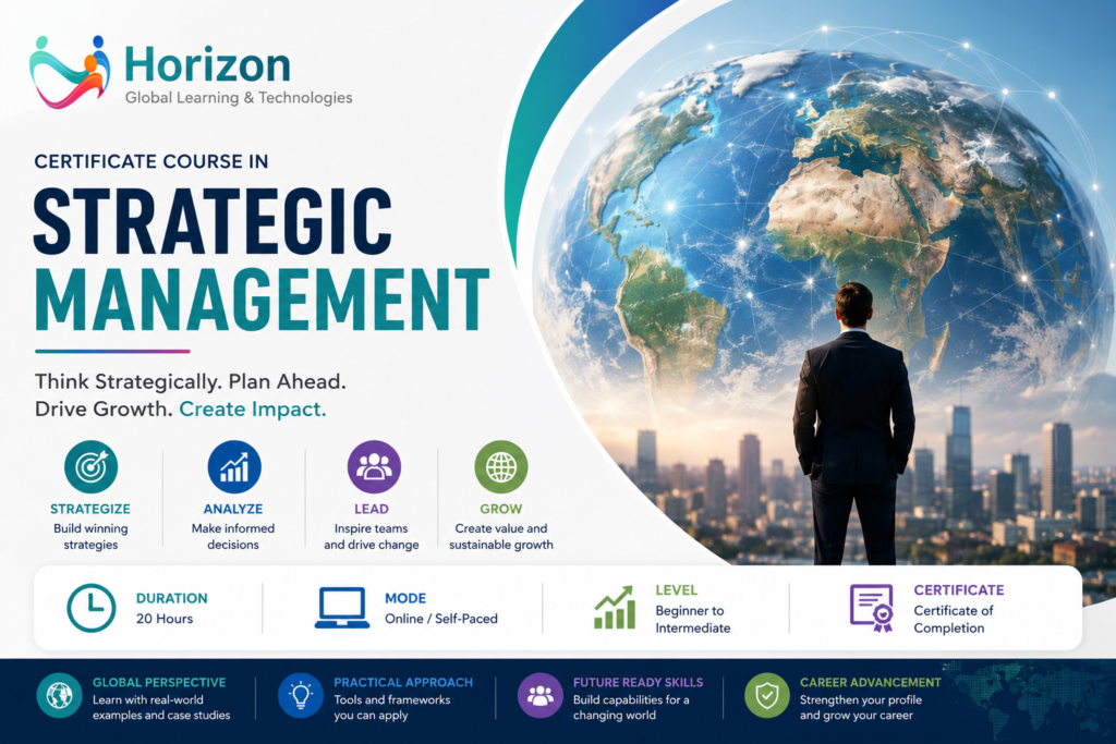 Certificate Course in Strategic Management